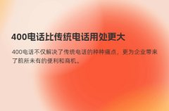 400电话比传统电话用处更大