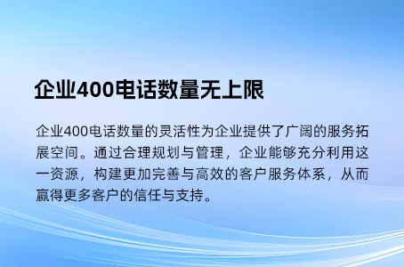 解锁400电话潜力，关键功能助力企业高效沟通与安全运营