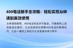 400电话新手全攻略：轻松实现从申请到高效使用