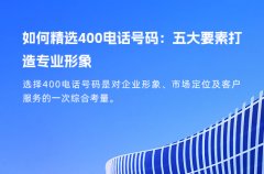 如何精选400电话号码：五大要素打造专业形象