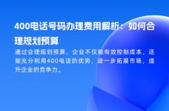 400电话号码办理费用解析：如何合理规划预算