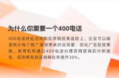 为什么你需要一个400电话