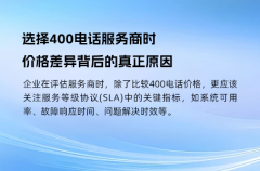 选择400电话服务商时，价格差异背后的真正原因