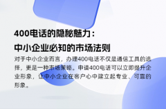 400电话的隐秘魅力：中小企业必知的市场法则